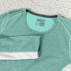 Patagonia Shirt Womens Small Green Capilene Midweight Base Layer Long Sleeve